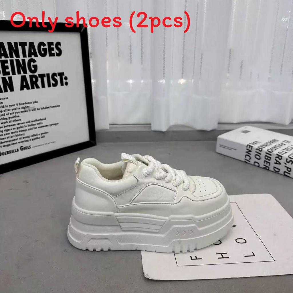 Womens Platform Sneakers With Foam Sole And Elevating Heel For Casual Daily Wear