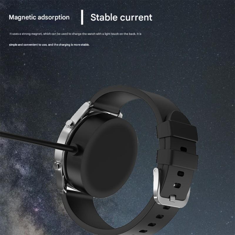 Быстрый магнитный USB-кабель для зарядки умных часов Color/S6/X1. Надежное соединение. Легкий кабель питания. Удобно носить.