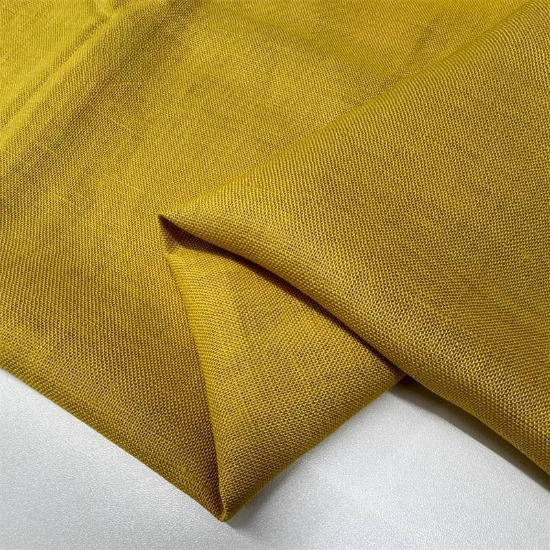 100x140cm Solid-colored Tencel Linen Fabric Vertical Comfort and Breathability DIY Summer Coat Dress and Trousers Clothing