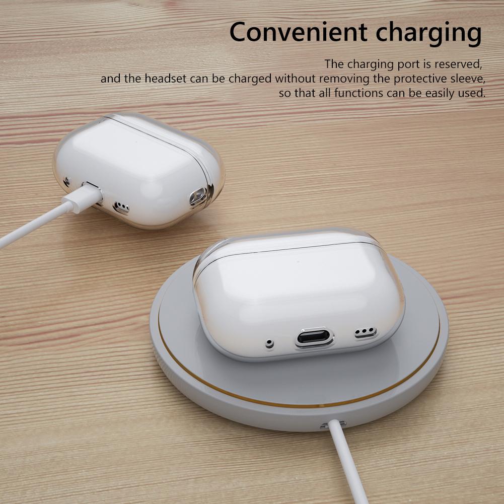 Мягкий защитный чехол для наушников из ТПУ с пряжкой-ремешком, защитный чехол для наушников от пыли для Apple Airpods Pro 2