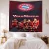 Bayern Munich Custom Your Name Wall Decor Tapestry Art For Pet Memorial Birthdaywedding Party Backdrop Family Gift