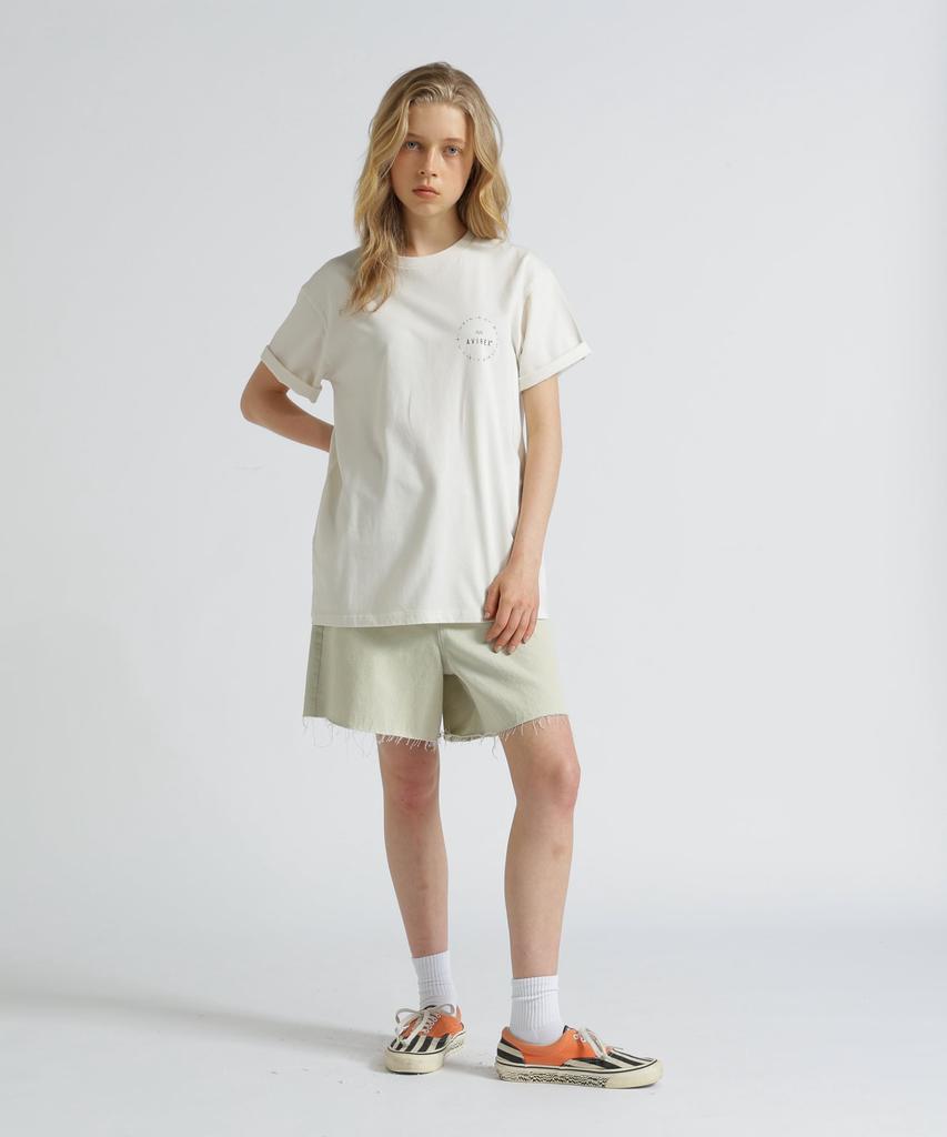 AVIREX HEART SHORT PANTS women's M 033 off-white 783-5211701