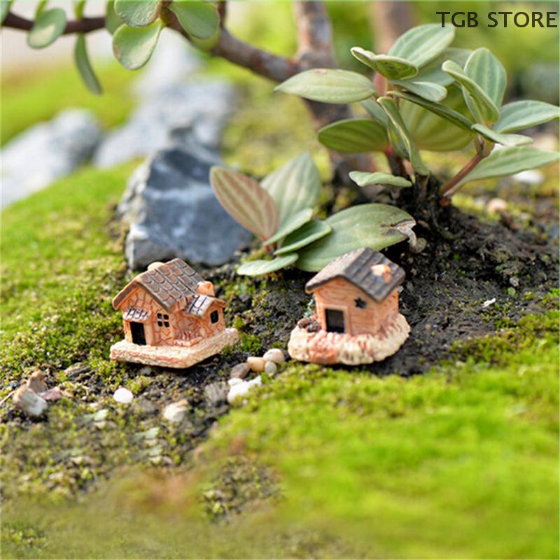 3 шт. Полимерные Рождественские Маленькие Домики Украшения Микроландшафтное Украшение Подарок Ручной Работы Садовые Украшения