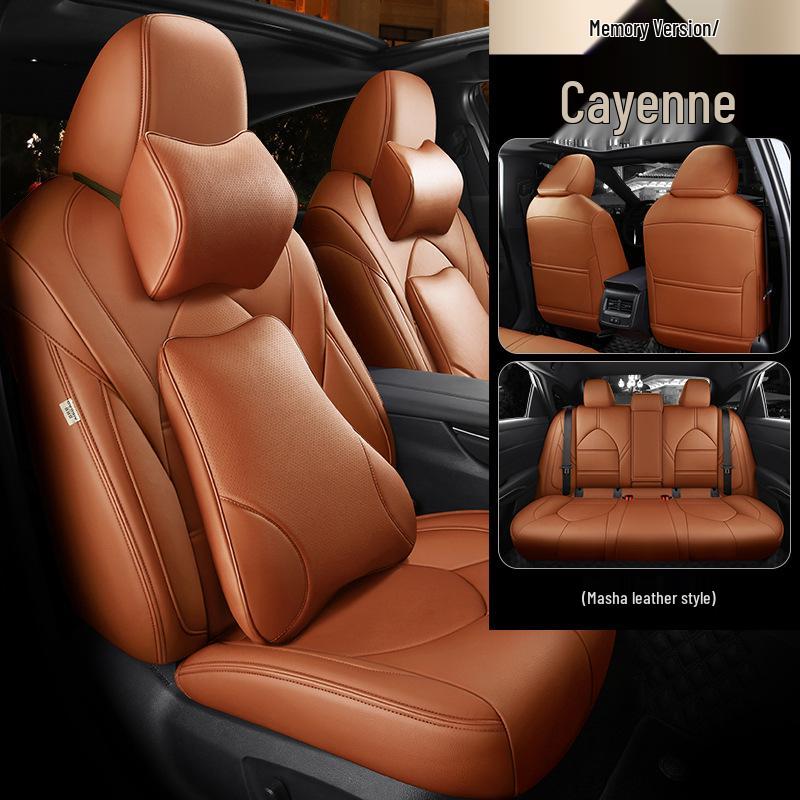 Universal Genuine Leather Car Seat Cover, Four-Season, Full Coverage, Fits All Models