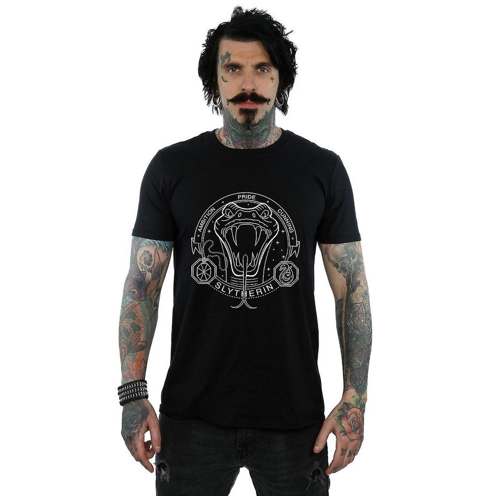 Harry Potter Mens Slytherin Cotton T-Shirt