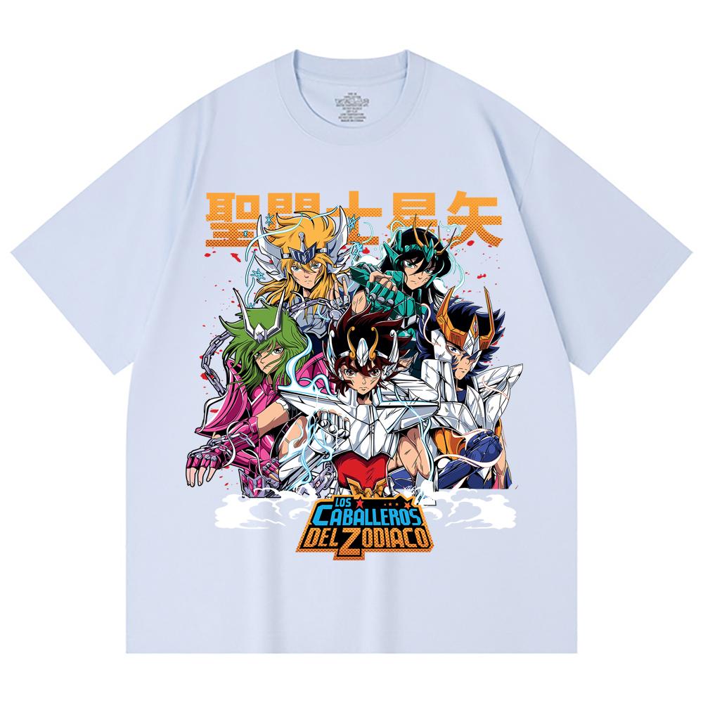 Унисекс футболка из 100% хлопка плотностью 230 г/м² с принтом Saint Seiya V1