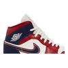 Womens Air Jordan 1 Mid SE 'USA' 2022 (women's sizes) Gym Red / Sail / Light Iron Ore / Midnight Navy Vintage Basketball Shoes DQ7648 600