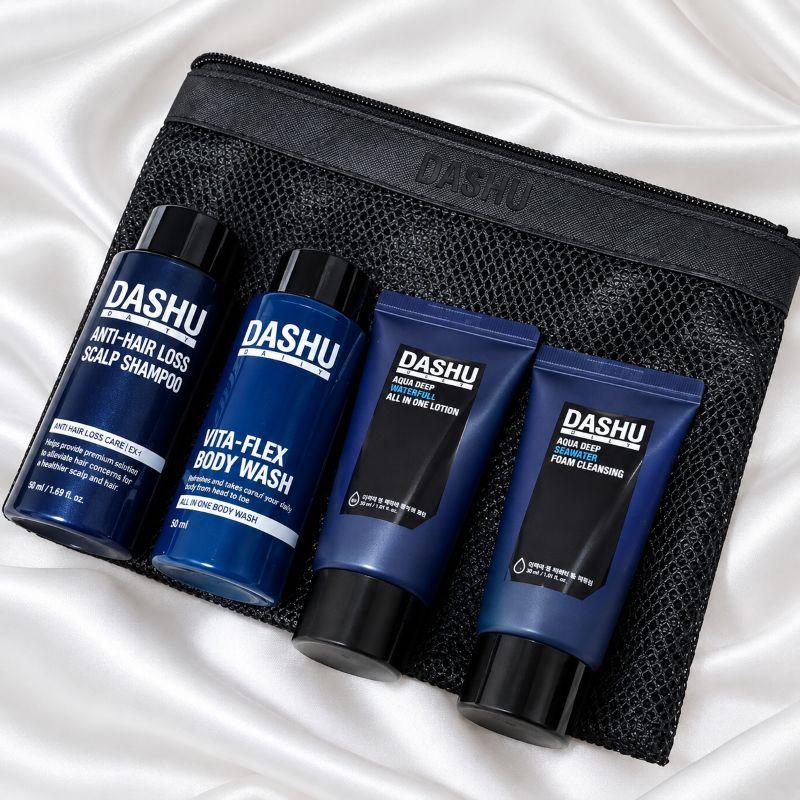 DASHU Everywhere Travel Kit 4-Piece Grooming & Cleansing Set