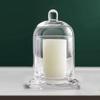 Cloche Glass Dome Candle Holder Bell Jar Display Centerpiece Cover Cup