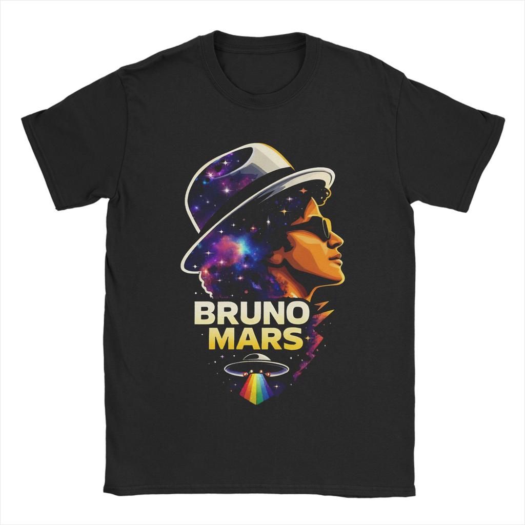 Bruno Mars Rapper T Shirts for Unisex Cotton Funny TShirts O Neck Tees Short Sleeve Clothes Gift Idea