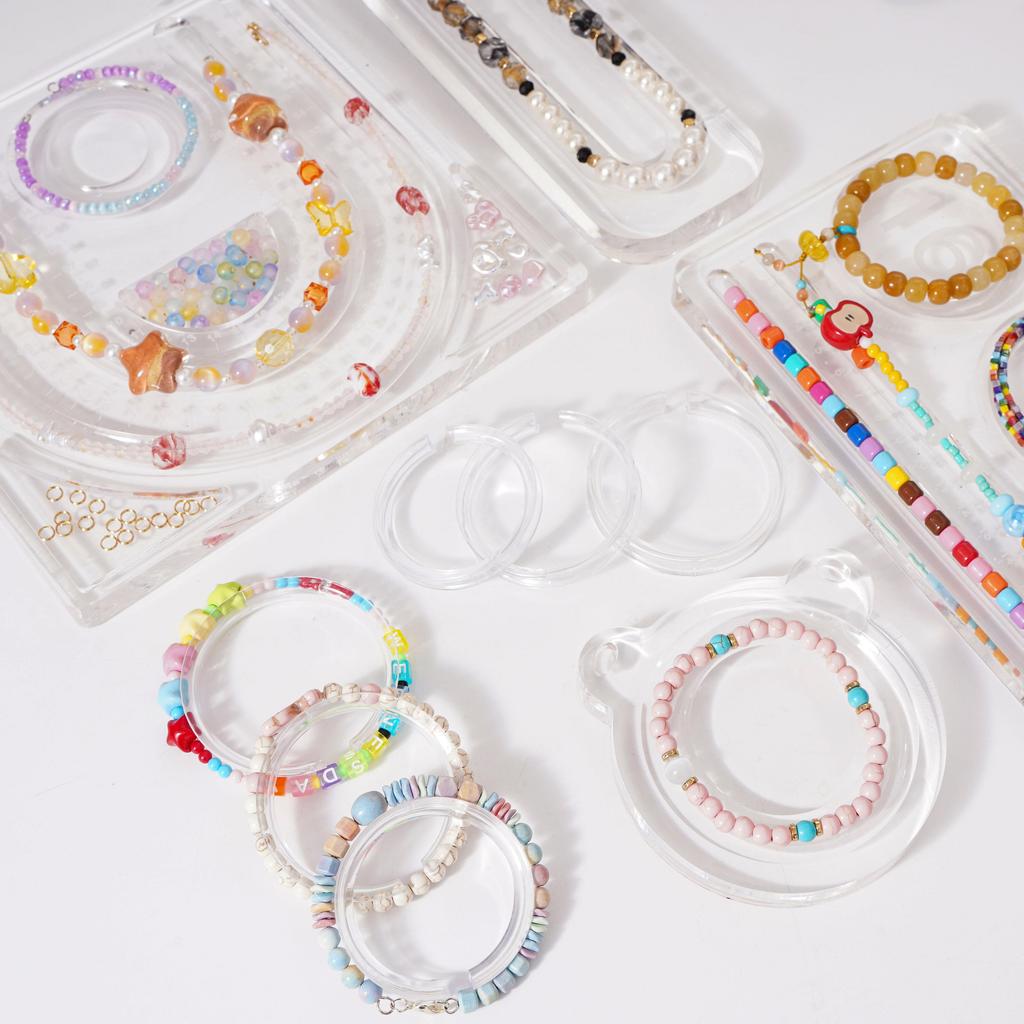 Transparent Acrylic Prop Display U-shape Bear Tool Long Bead Plate Prop