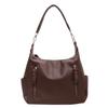 Monochromatic Leather Women's Shoulder Bag Casual Shoulder Bag High Quality Messenger Bag