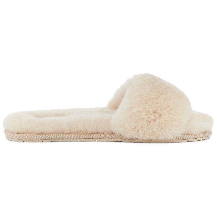 UGG Теплые удобные модные тапочки из овчины женские тапочки натурально-белые 1129670-NAT