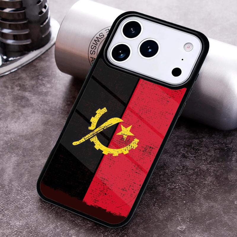 Angola flag Phone Case For iPhone 17 16 15 14 13 12 11 Pro Max Plus 17Air Soft Silicone Cover