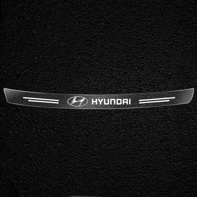 1 шт. Прозрачная защитная наклейка на значок багажника автомобиля, автомобильные аксессуары для Hyundai I30 Tucson Veloster Kona I10 I35 Elantra Santa Fe Decor
