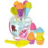 Beach Toy - COLORBABY - 18 Cm Bucket - Ice Cream Molds - Multicolored - Plastic