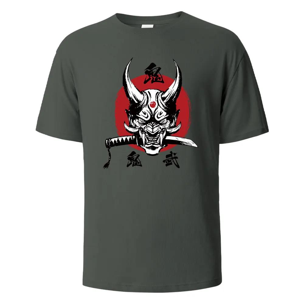 Onimusha Графический принт Мужские футболки 100% хлопок дышащие удобные топы для мужчин Летние свободные мужские топы harajuku Мужская одежда