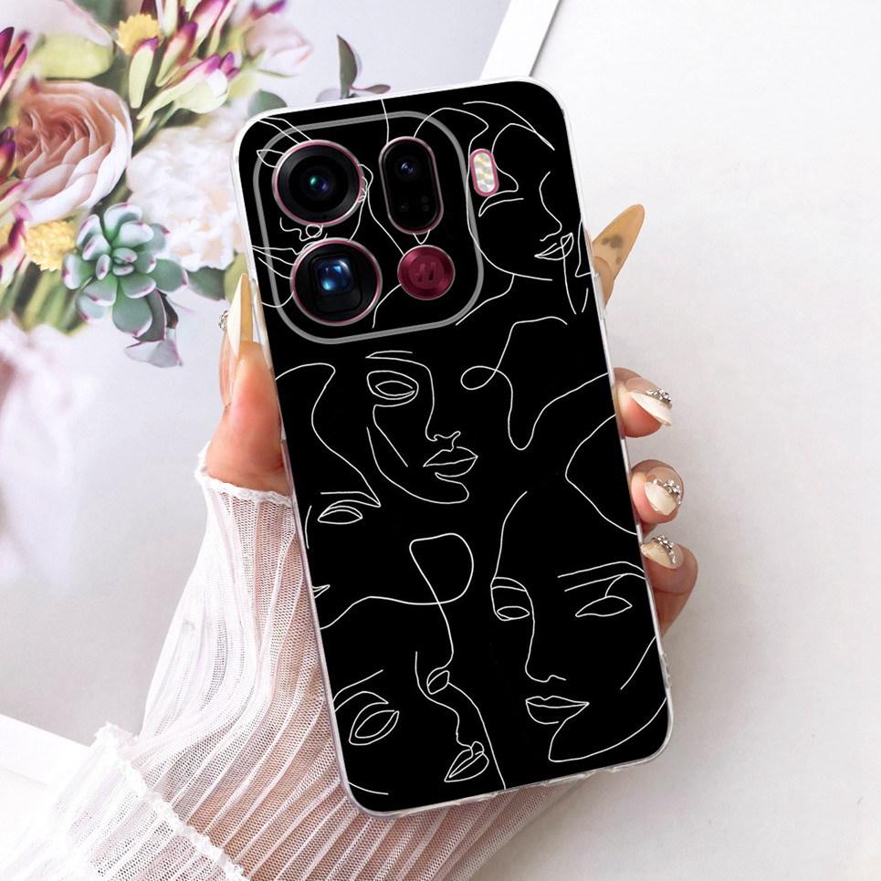 Чехол для телефона Oppo Find X9 X9Pro На Oppo Find X9 Pro Чехол Крутой Дракон Лев Тигр Мультяшная Задняя Крышка Прозрачный Мягкий Силикон Coque