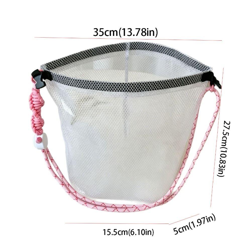 Casual Transparent EVA Waterproof Storage Bag PVC Drawstring Cosmetic Bag Portable Lightweight Swimming Bag Outdoor