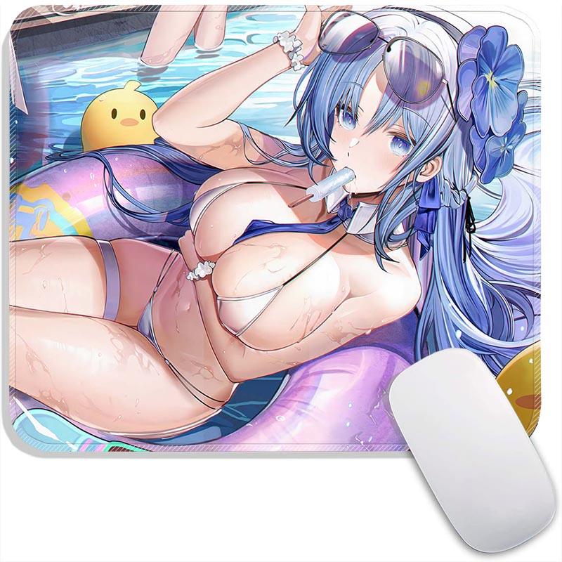 Стандартная игровая поверхность для мыши Аниме Azur Lane Ульрих Эльзас Азума Маленькая игровая поверхность для мыши Дорожная подкладка для мыши Плимут Нескользящие офисные коврики для мыши