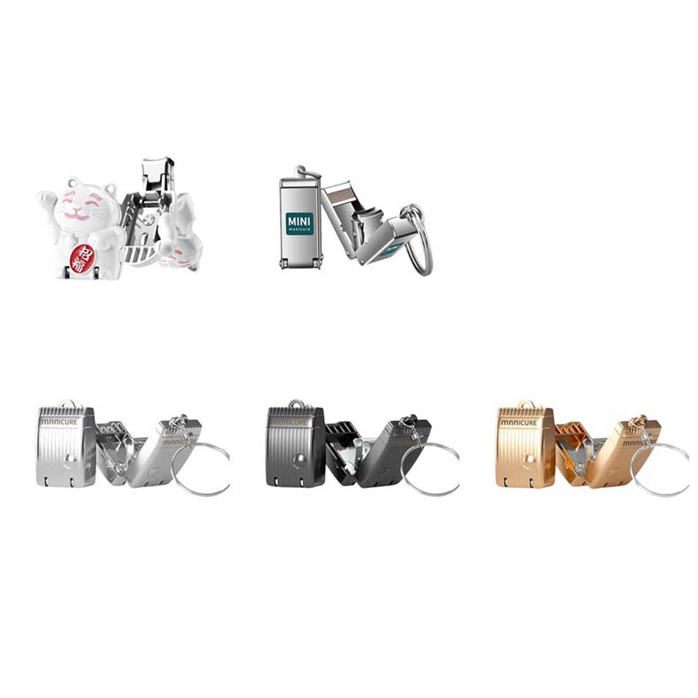 Манеки Неко Счастливый Кот Мини Пилочка для Ногтей Нержавеющая Сталь Кусачки для Ногтей Подстригать Ногти