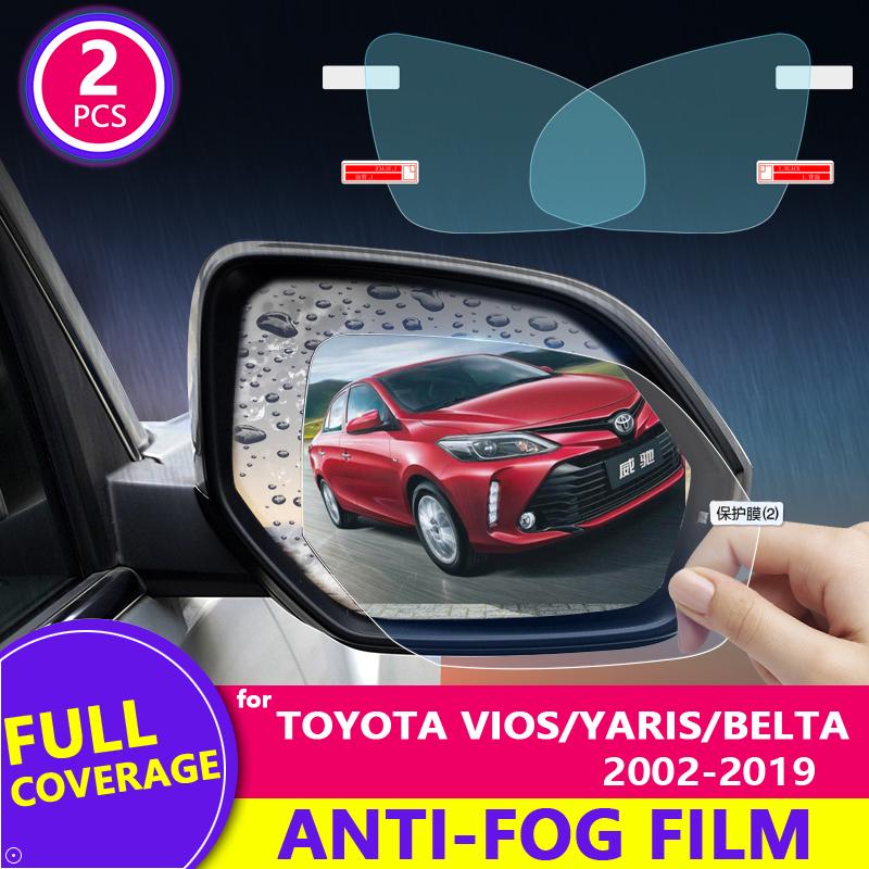 Полная защита от запотевания, непромокаемая пленка для Toyota Vios Yaris Belta Soluna 2002 ~ xp40 xp90 xp150, защитная пленка для зеркала заднего вида