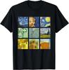 Paintings Sunflowers Starry Night Classic Art T-Shirt