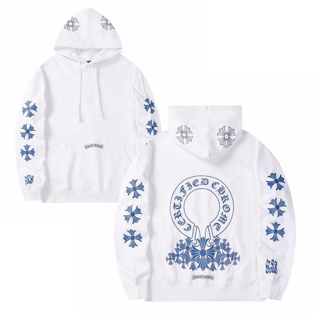 810 CHROME HEARTS Осень-Зима 2026 Новая Классическая Толстовка с Капюшоном Большого Размера с Логотипом, Подходит для Ношения Парами