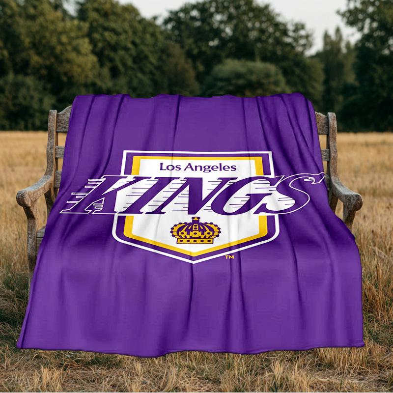 Angeles king Crest Blanket Flannel Throw for Sofa, Indoor, Camping, Living Room, Office, Chair, And Bed Soft Birthday Gift