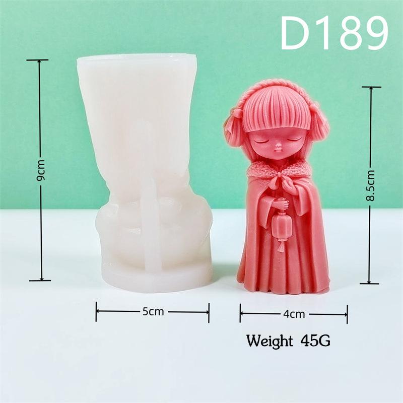 3D Милая Принцесса Силиконовая Форма для Свечей DIY Девочка с Закрытыми Глазами Ароматерапия Гипс Кристалл Смола Форма для Заливки Домашние Поделки Подарки