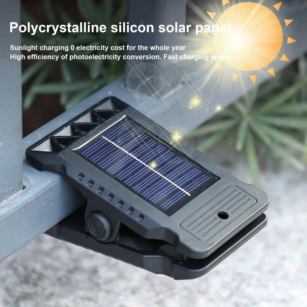 Clip Sensor Solar Light Super Bright Lighting Outdoor Lamp Plant Lighting for Camping Patio Yard Garden Decor