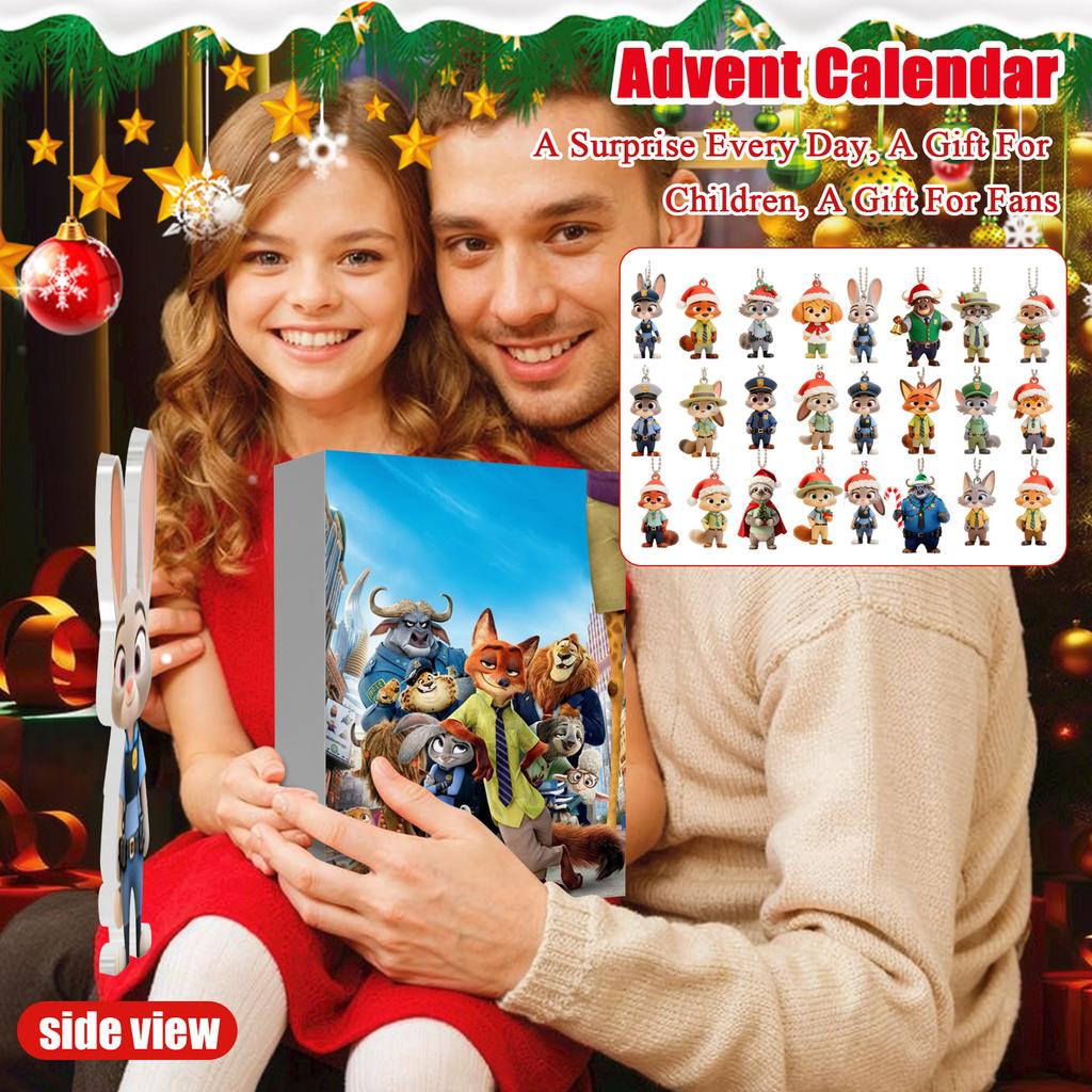 2D Плоская Коробка Самолет 24 шт. Серия Адвент-календарь Рождественский Отсчет