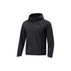 Li Ning Running Series Logo Print Windproof Water-Repellent Reflective Hooded Sports Jacket Men Jackets Black AFDU047-1