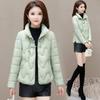 Элегантная короткая хлопковая куртка в национальном стиле со стойкой, женственная, темпераментная, в новом китайском стиле, на пуговицах-дисках, тонкая и теплая, модная, свободная куртка