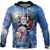 Christmas 3d Printed Sweater Autumn Santa Claus Fashion Shirts For Men Holiday Clothing Hoodies Men Clothing Streetwear