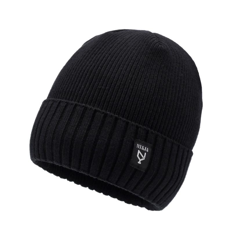 Winter Knitted Hats For Men And Women Of The Same Style, Warm And Cold-Proof Wool Hats, Trendy Cycling Cotton Hats, Piled And Thickened Cotton Hats