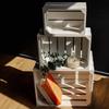 Caisse de rangement en bois blanc - CREATIVE DECO - 50 x 40 x 30 cm - Caisse en bois vintage