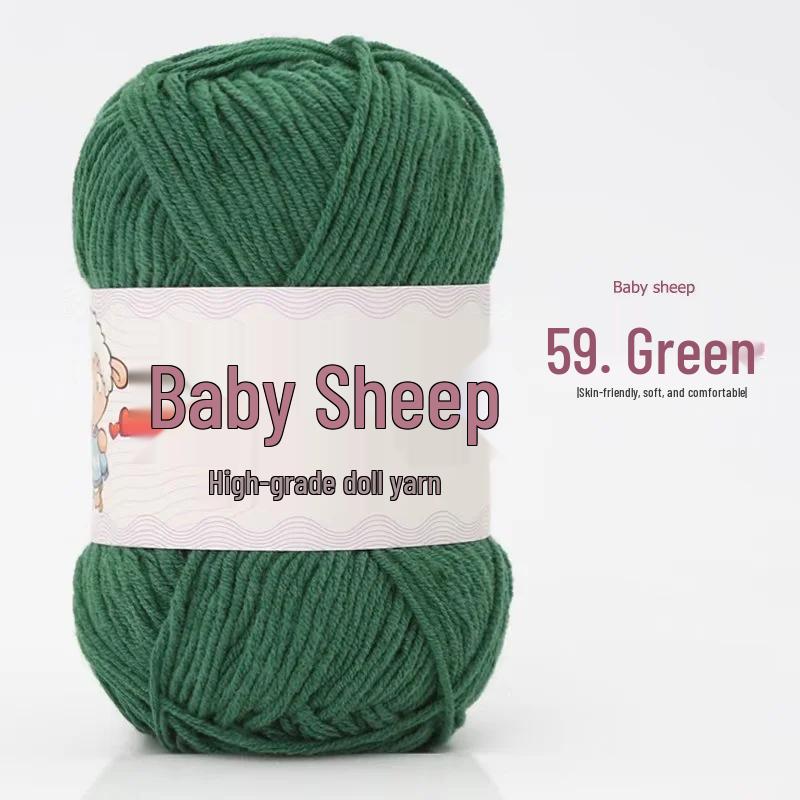 Пряжа из 4 нитей combed milk cotton (хлопок с молочным протеином) в мотке, для вязания спицами и крючком своими руками: Идеально для детских свитеров и шарфов