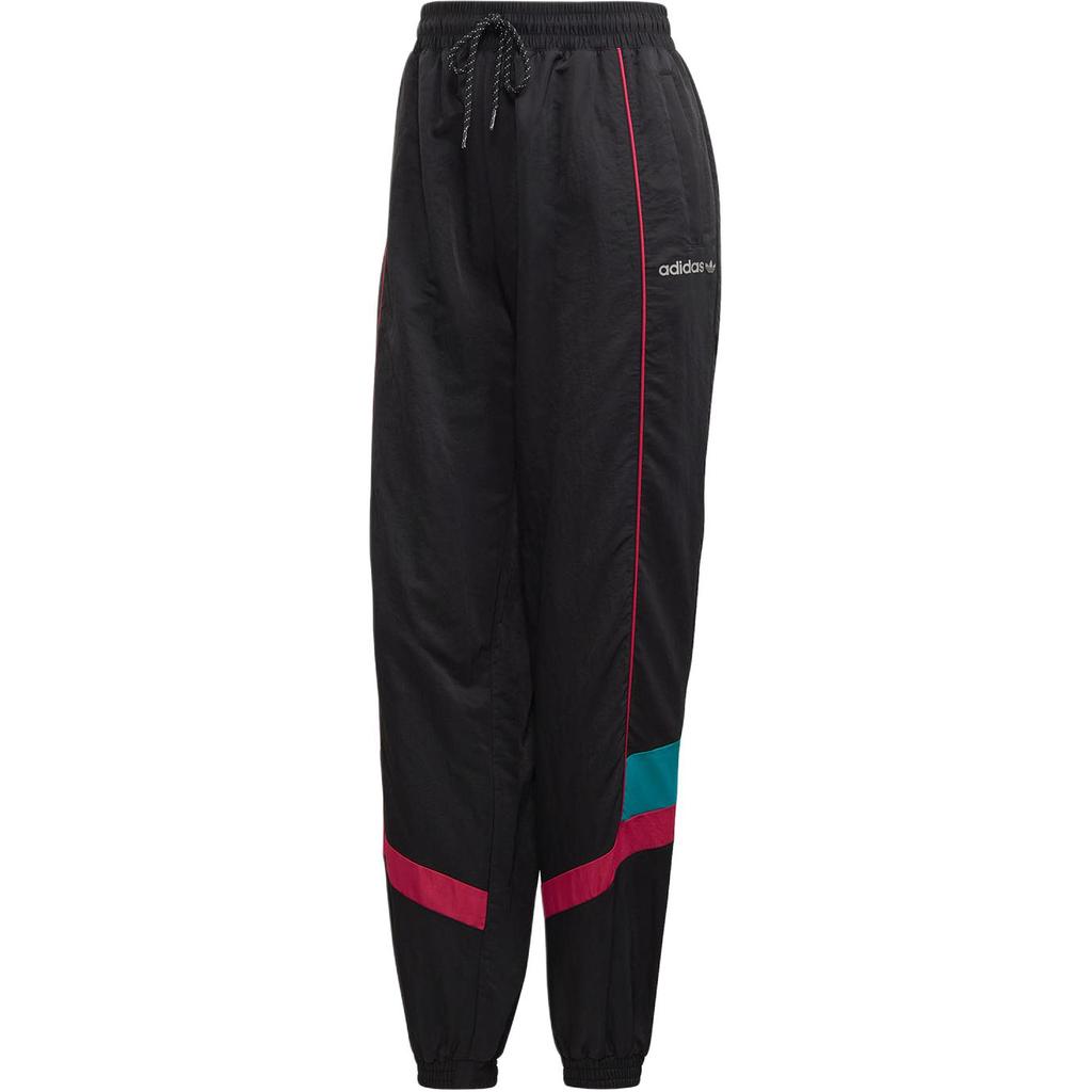 Adidas Originals Comfortable Breathable Striped Retro Sports Jogger Pants Women Bottoms Black GC8781