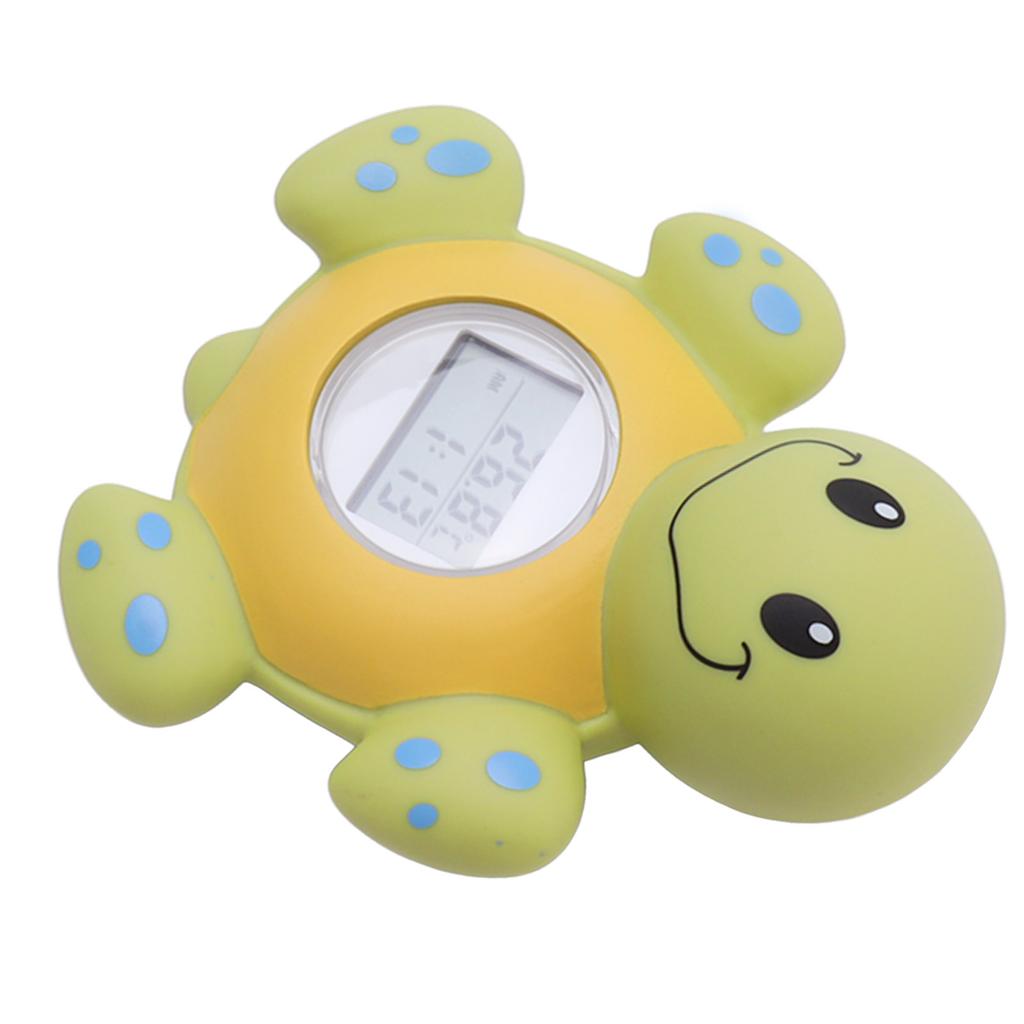 Baby Bath Thermometer Smart Cartoon Cute Tortoise Bathroom Multi Functional Water Thermometer
