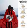 River Plate Club Badge Red‑Black Stripe Print Flannel Blanket Soccer Fan Throw Blanket Soft Cozy Home Sofa Bed Decor for Football Supporters