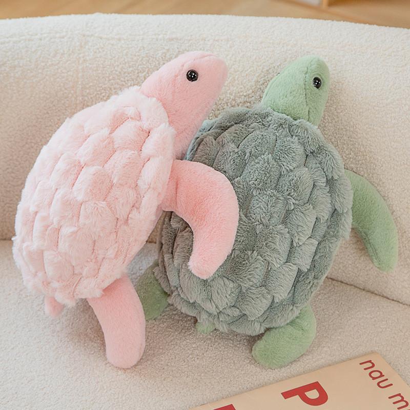Plush Stuffed Turtle Toys Marine Organism Couple Dolls Girl Birthday Gifts