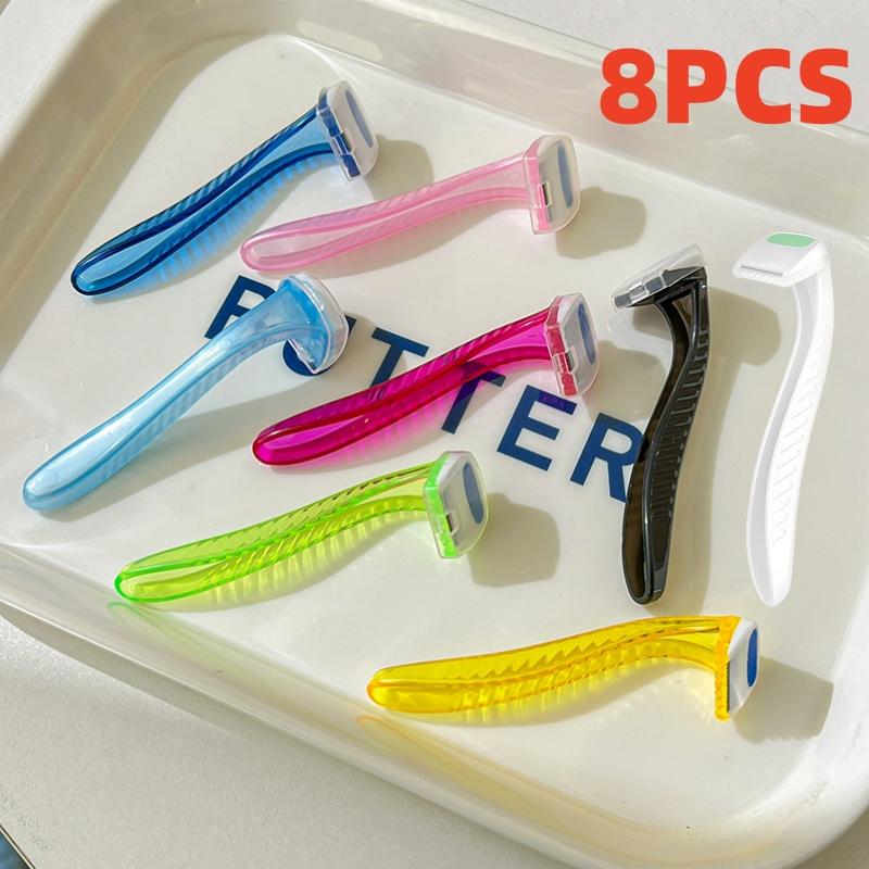 YS00015- --Женский бритвенный станок для бикини, триммер для интимных зон, идеально подходит для ванной комнаты, одноразовый, для путешествий, безопасный, удаление волос