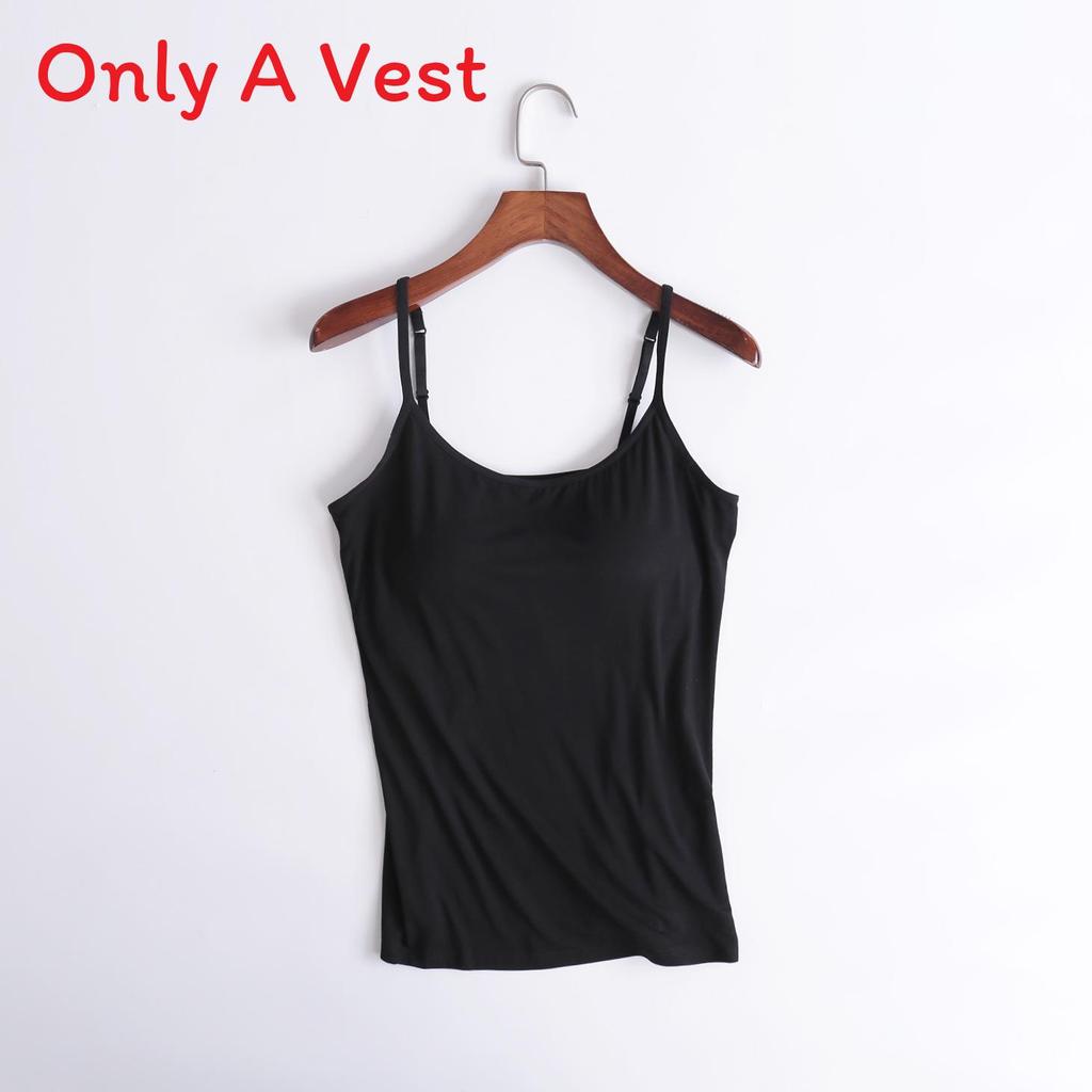 Moisturewicking Modal Camisole With Builtin Bra For Yoga And Fitness