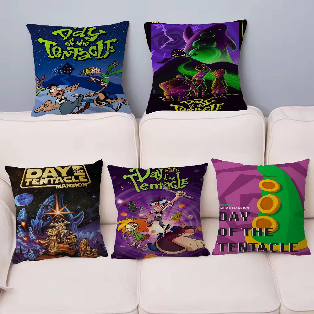 Anime Day of the Tentacle Personalized picture text home decorative pillows Household Gifts 45x45cm