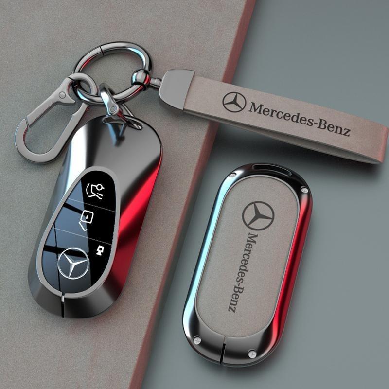 AXX2 Alloy Car Key Case Cover Protector Holder Shell Accessory For Mercedes Benz W205 W206 W204 W213 W177 W223 W247 GLC GLA CLA GLB
