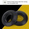 4Pcs Durable Practical Rubber Drip Rings for Kayak Canoe Rafting Paddles Shaft