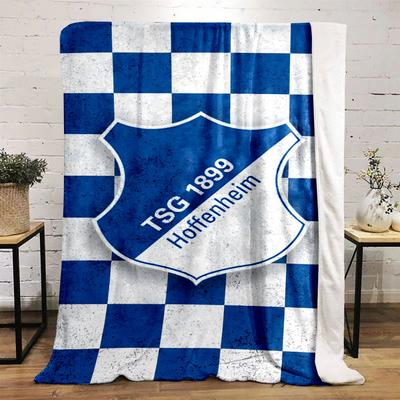 Blue Checkered TSG 1899 Hoffenheim Design Print Blanket Soft and Cozy Perfect for the Living Room Bed Sofa or a Nap,gift