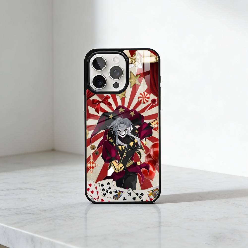 P-Пьеро F-Фрик Цирк Чехол для iPhone 17, 16, 15, 14, 13 Plus, Pro Max Магнитный Для Magsafe Беспроводной Зарядки