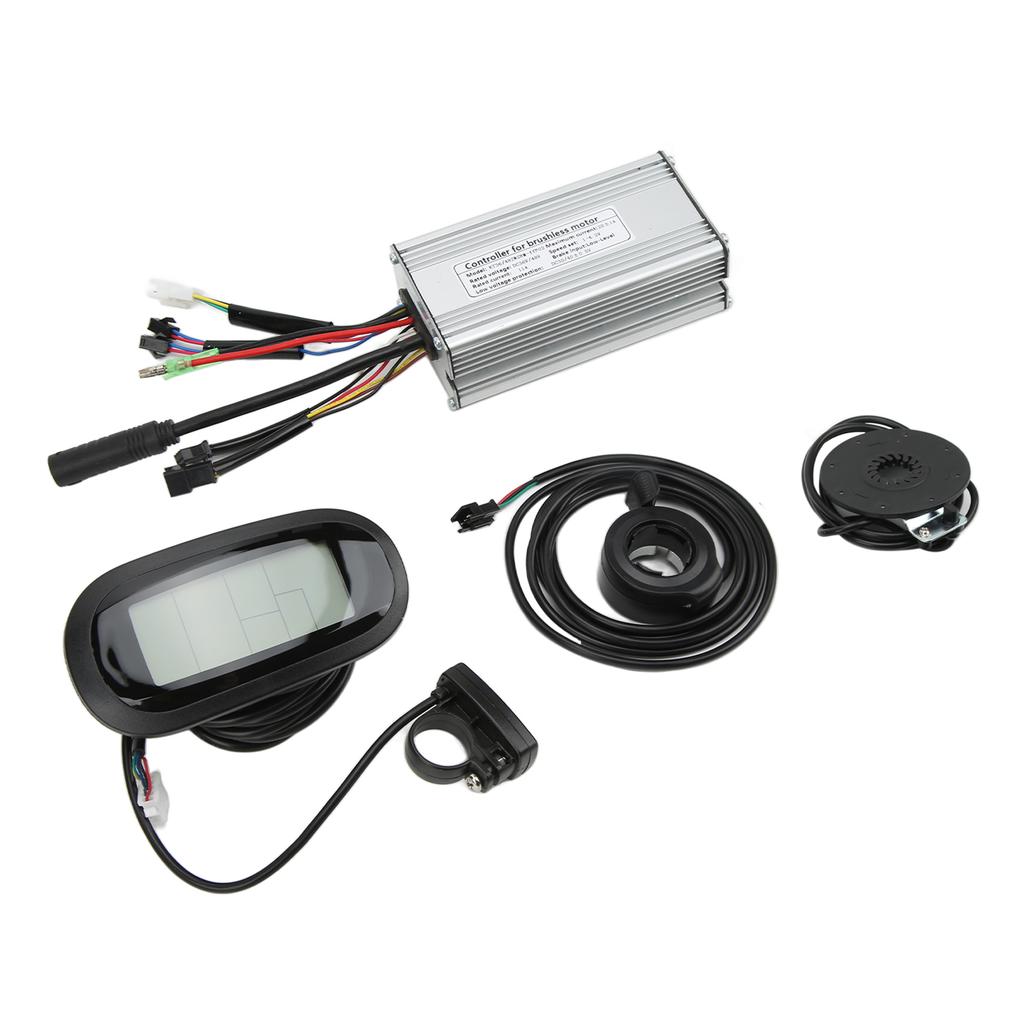 Electric Bike 36V 48V 22A Brushless Controller LCD6 Display 130X Thumb Throttle Kit for 500W Motor